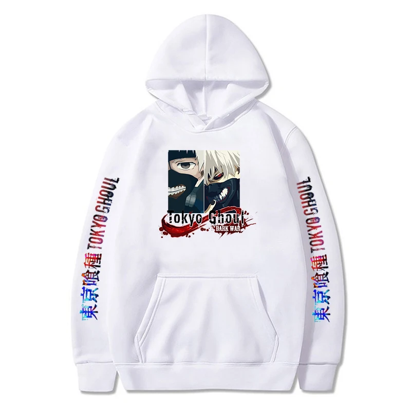 

Kaneki Ken Graphic Printed Hooded Anime Ghoul Hoodie Men Women Clothes Prevalent Streetwear Harajuku Male Sweatshirt