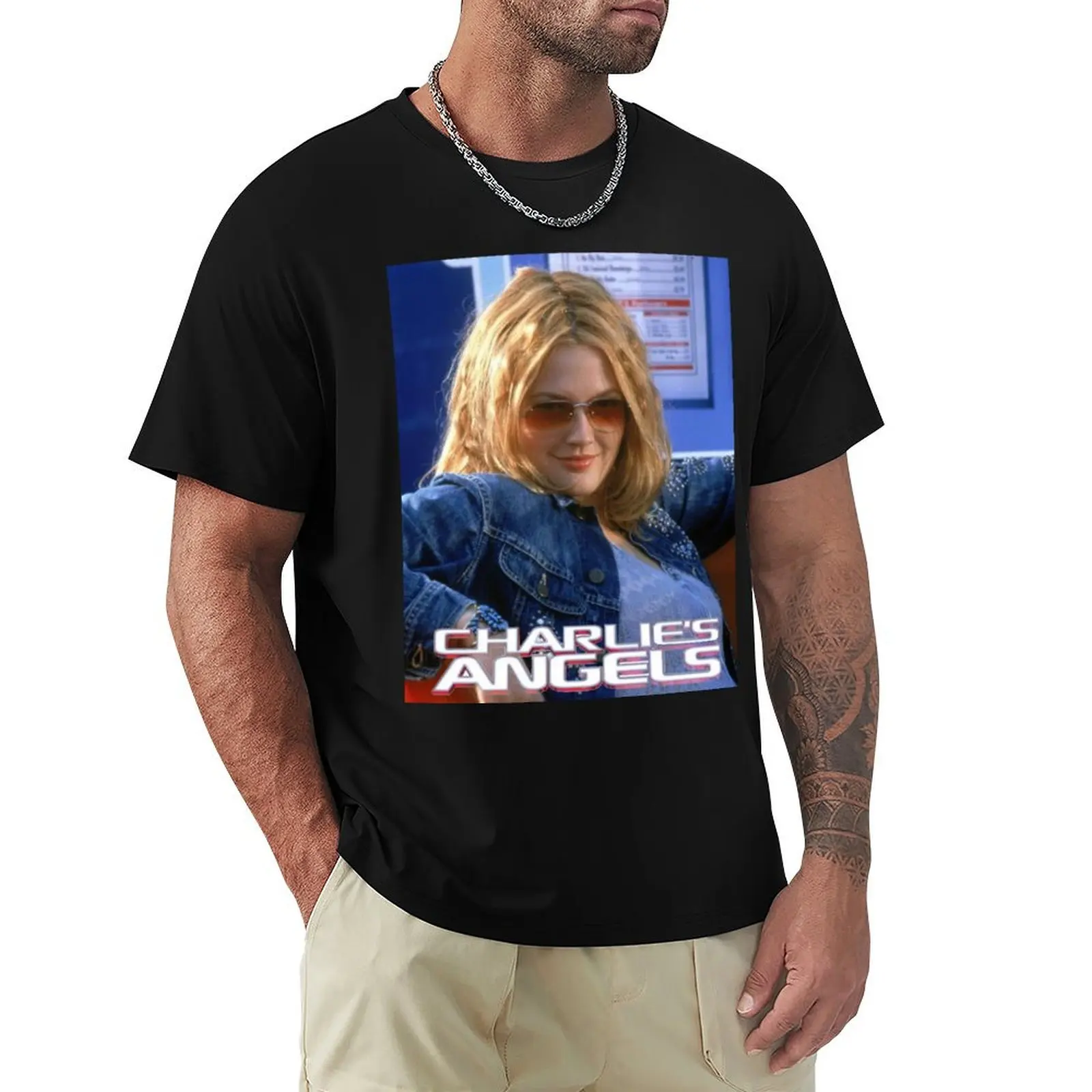 

Charlie’s Angels Drew Barrymore T-Shirt rapper graphic tees valentines clothes black t-shirts for men
