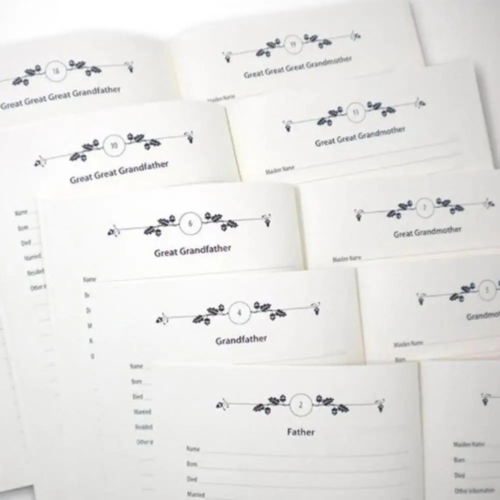 Stammbaum Notizbuch Erinnerungen an Vorfahren dickes Papier Vorfahren Rekord Baum Druck Bedeutung Familien geschenk Genealogie Journal