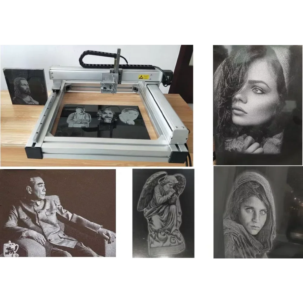 High Quality Product Art Tombstone Engraving Machine Engraver Granite Impact Engravers Machine Tombstone Portrait