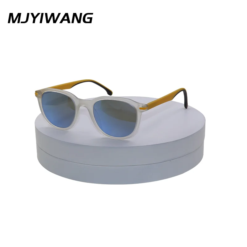 

MJYIWANG Polarized Sunglasses Elliptical Gradient Lense Lightweight Multi-color Trendy Glasses For Driving Outdoor Sports Travel