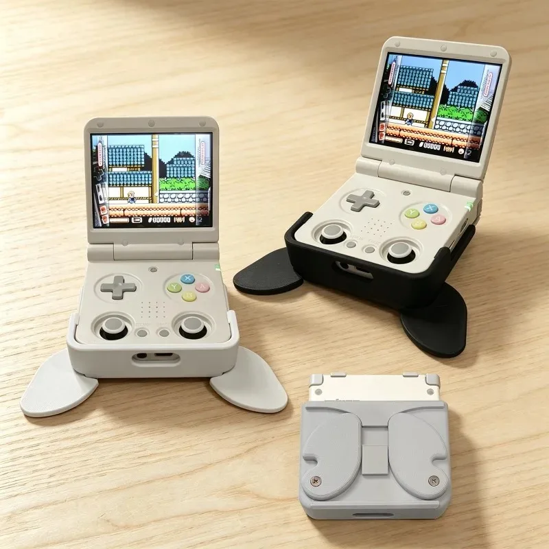 Original Retractable Grip Protective Shell 3D Printed Protective Case for Miyoo Flip Clamshell Handheld Game Console Gift