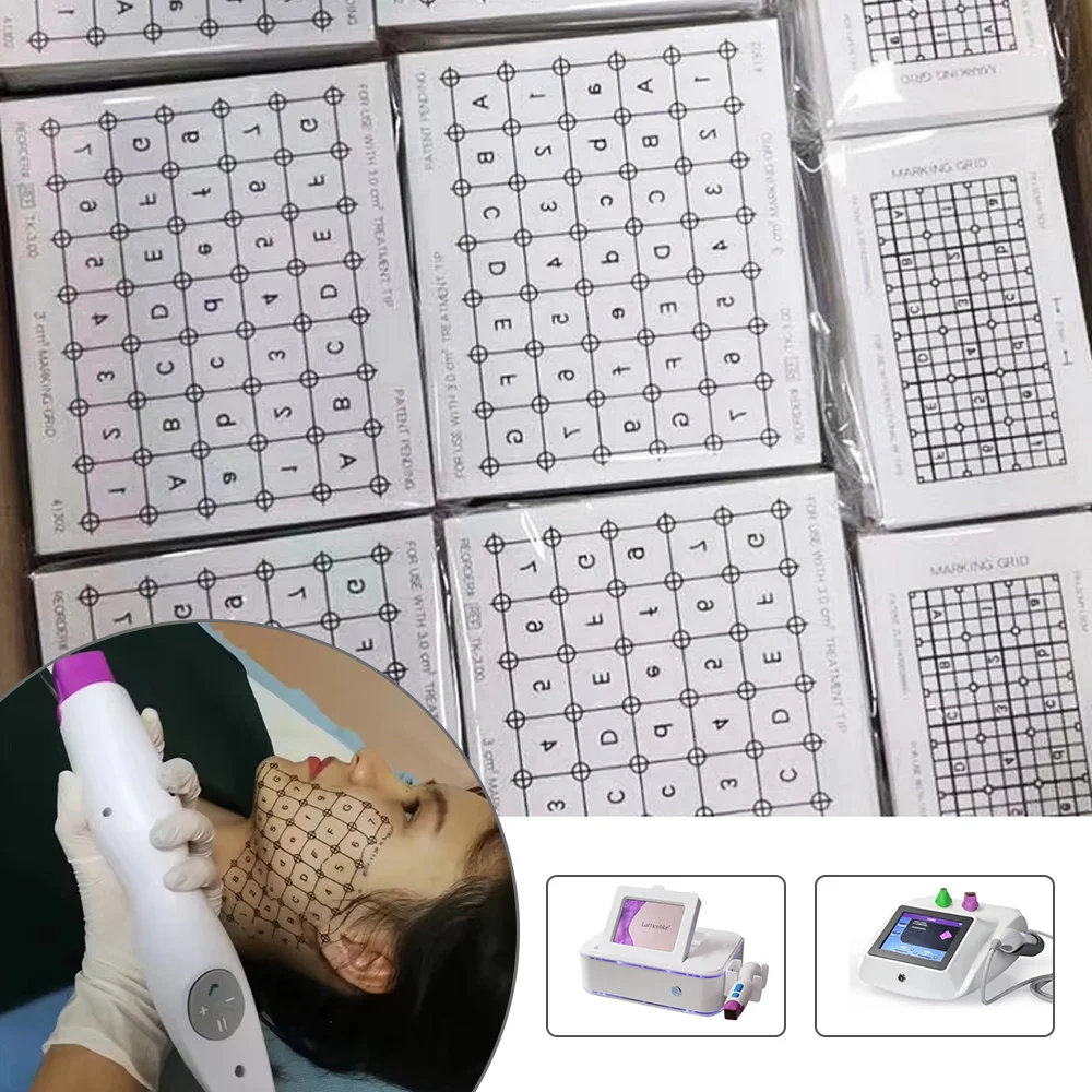 Wholesale Eyes Face Skin RF Machine Face Skin Marking Paper Anti-age Skin Resurfacing Grid Paper for Firming and Lifting Machine