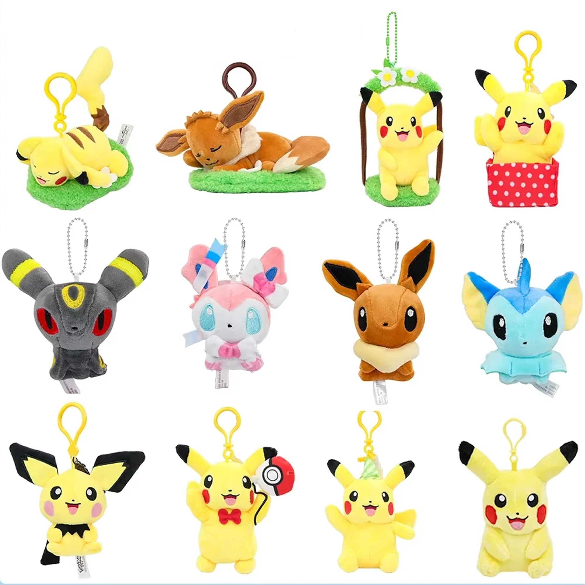 

Vaporeon Leafeon Sylveon Espeon Plush Toys Scorbunn Pendant Toy Dolls Snorl Cartoon Stuffed Backpack Decoration Birthday Gifts