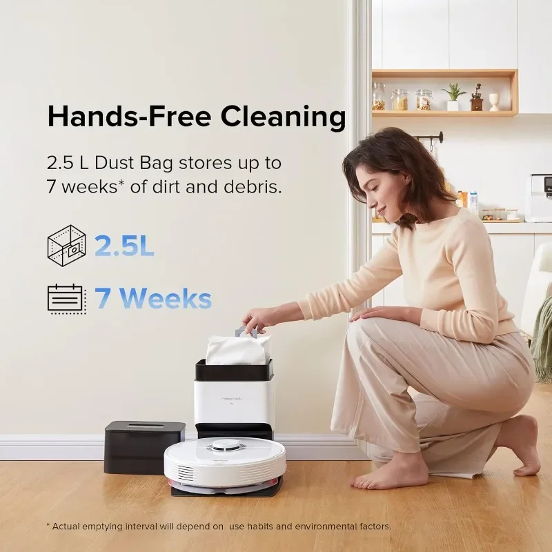 roborock Q7 Max+ Robot Vacuum Cleaner, Hands-Free Cleaning for up to 7 Weeks, Robotic Vacuum with APP-Controlled Mopping