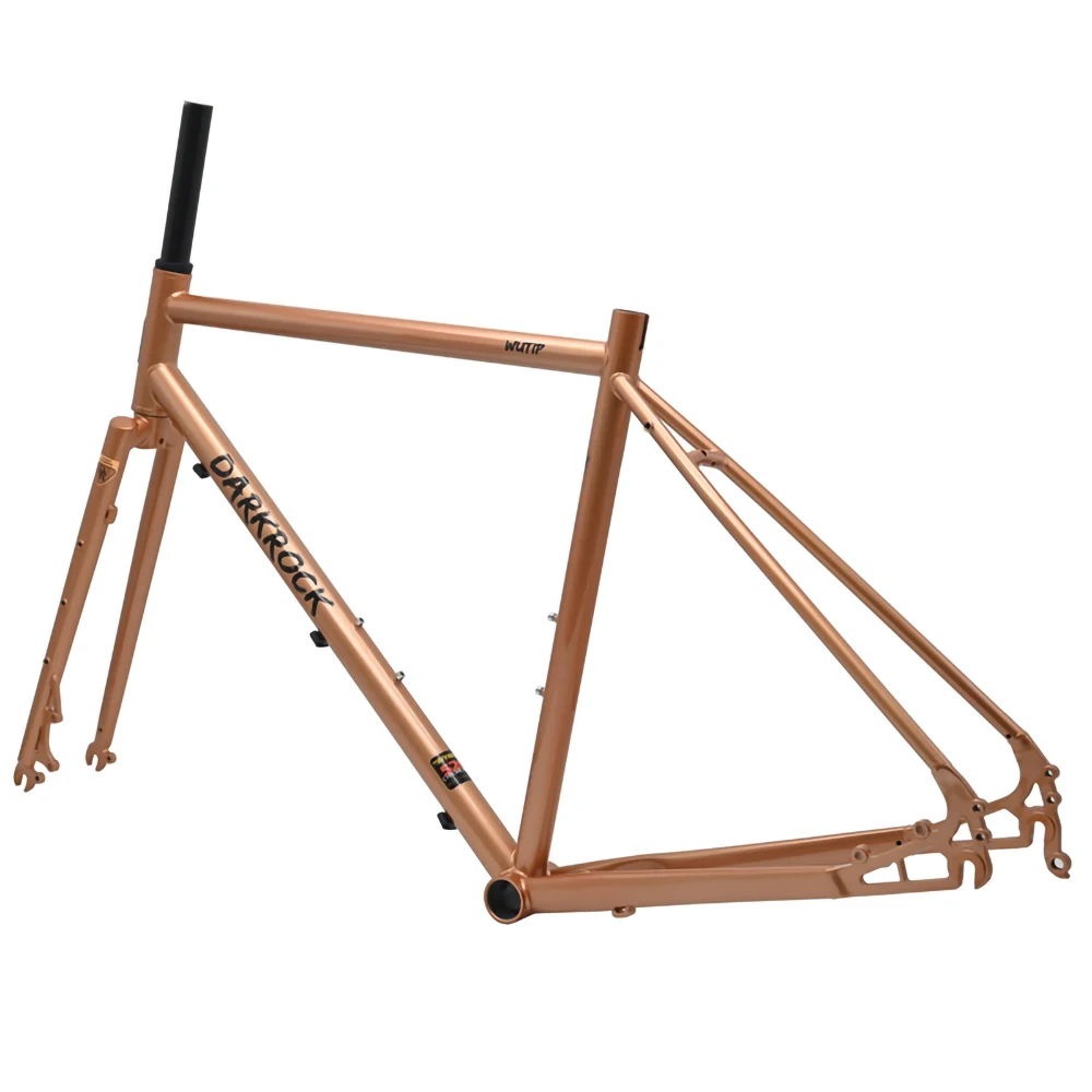 AliExpress NONE 700C Darkrock WUTIP CRMO Road Bike Gravel Frameset Steel Fork Disc Brake Bicycle Frame Bicycle Accessories