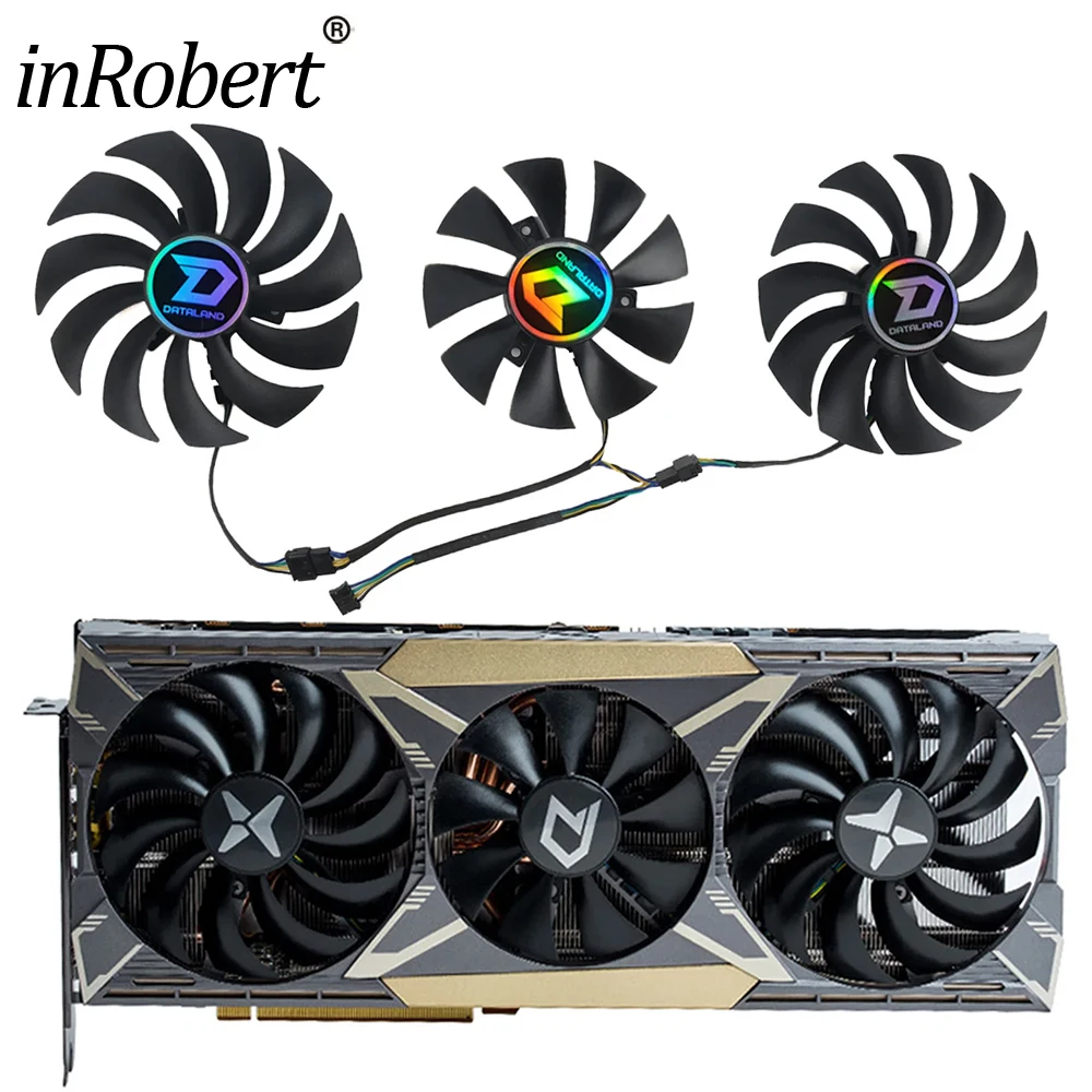 

80mm GA91S2H 12V Cooler Fan Replacement For PowerColor Dataland RX5600 5700XT Graphics Video Card Cooling Fans 100mm GAA8S2U