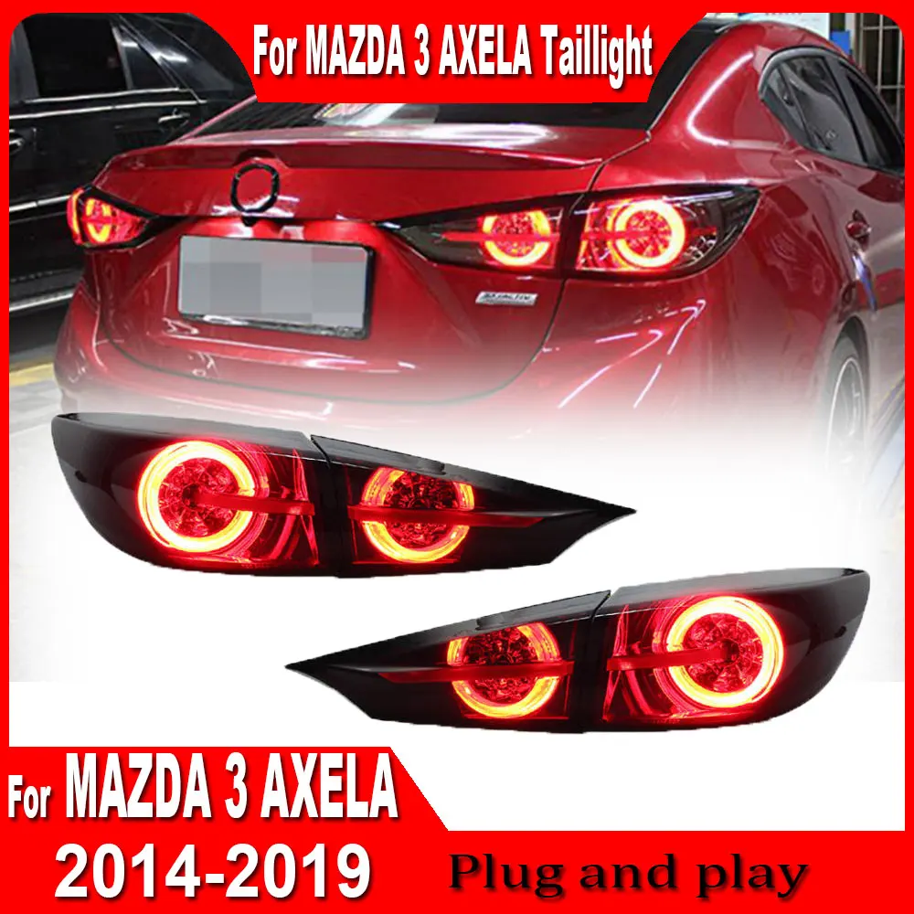 2PC Car Lights For Mazda 3 Axela 2020 2021 2022 2023 2024 Car Tail light LED Tail Lamp Daytime Running Light Car Accessories