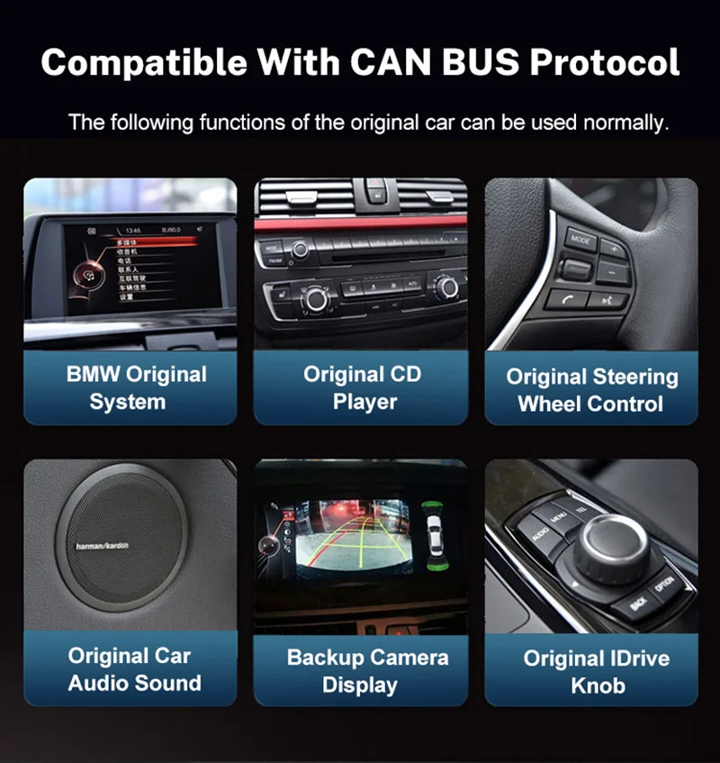 8 Core 4G DSP Car Player Android Auto Carplay Radio Gps Navigation Video Mp5 Multimedia for BMW 6 7 Series F06 F12 2011~2016