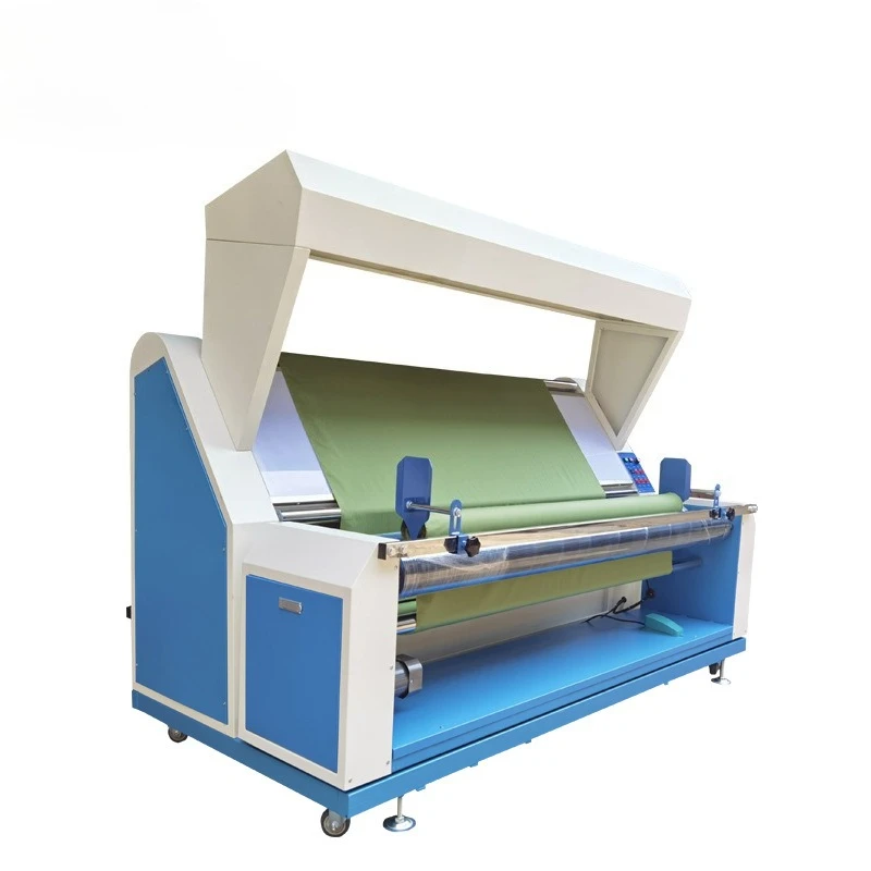 Automatic electric eye edge-to-edge cloth inspection machine needle-woven garment fabric rolling machine deviation