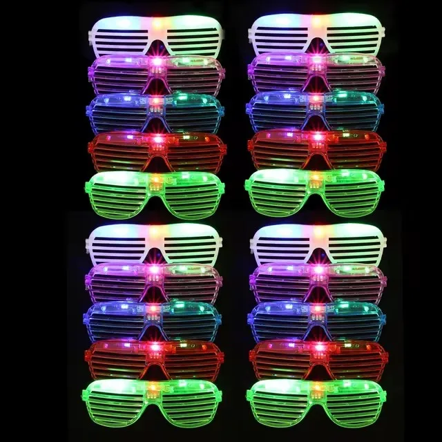 Glow In The Dark Glasses Bulk Led Light Up Glasses 2024 Wedding Decor Party Favors Glow Glasses For Kids Adults Party Supplies image 3