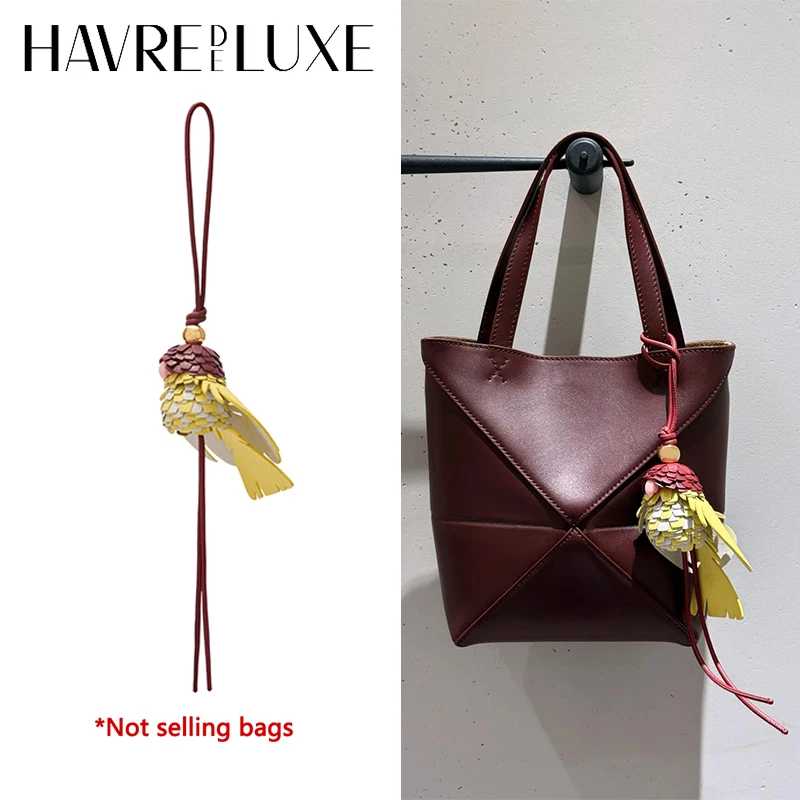 

Cowhide leather parrot bird charm for women's bag fashion high-end durable exquisite workmanship bag decoration bag accessories