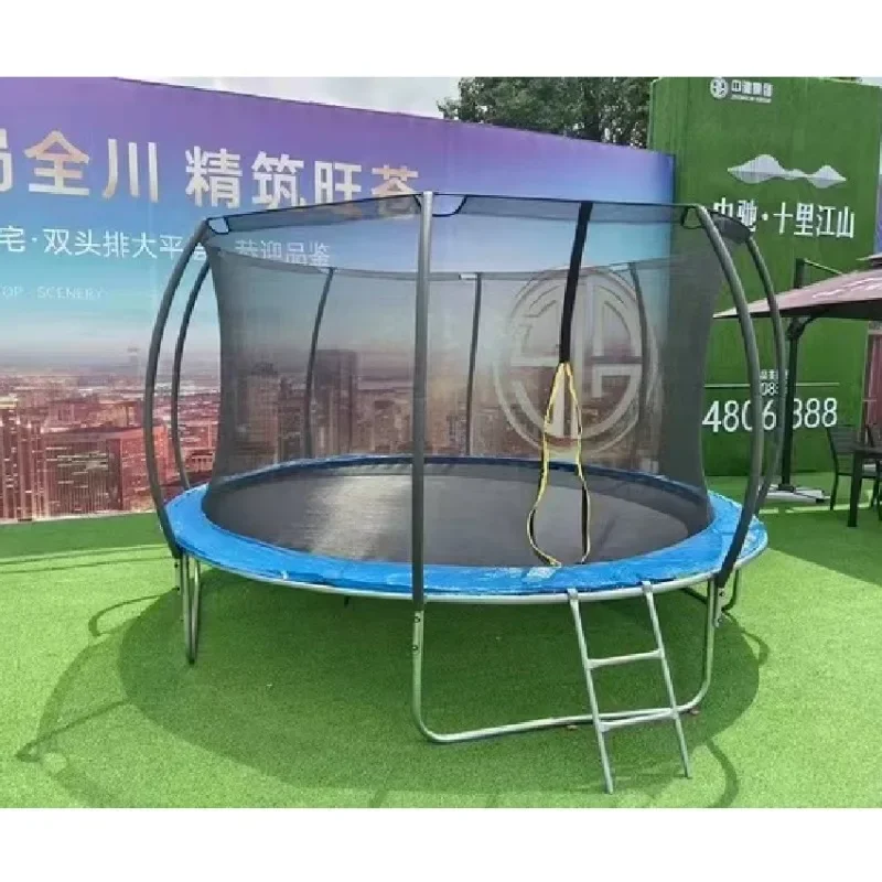 2024 Hot Sale Factory Direct  Outdoor and Indoor Fitness Equipment 12ft Round Jumping Trampoline with Safety Net