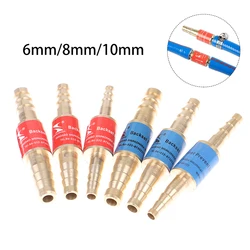 1pcs Household 6mm/8mm/10mm Pipe Flashback Arrestors Of Acetylene&Oxygen Fuel Check Safety Valve Pipe Flashback Arrestor