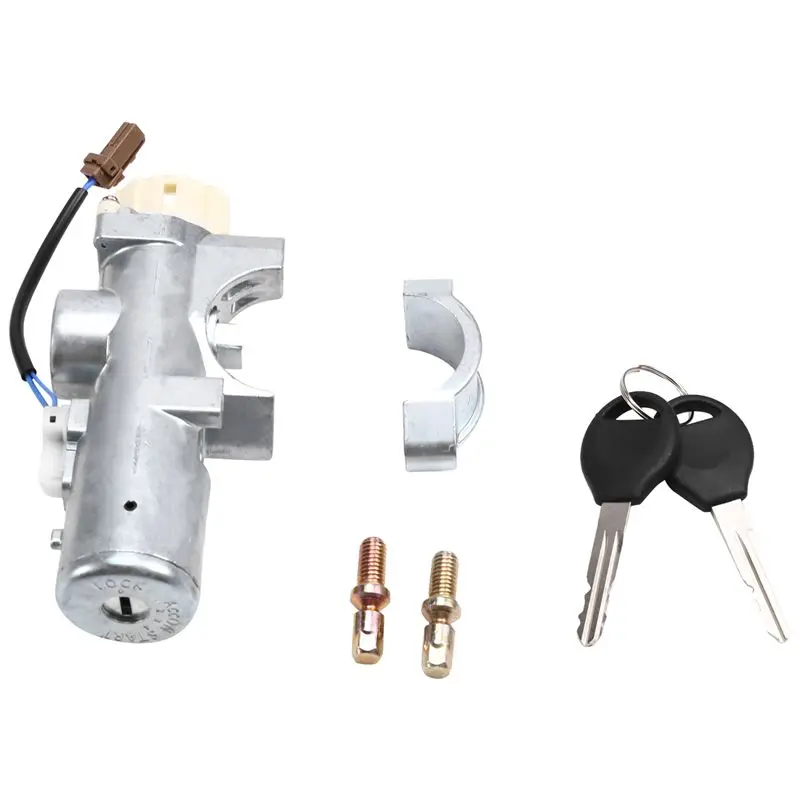 AB33-Car Steering Ignition Switch Lock Cylinder With Keys Bolts D8700-6J325 For Nissan Maxima Sentra Pathfinder 48700-6J025