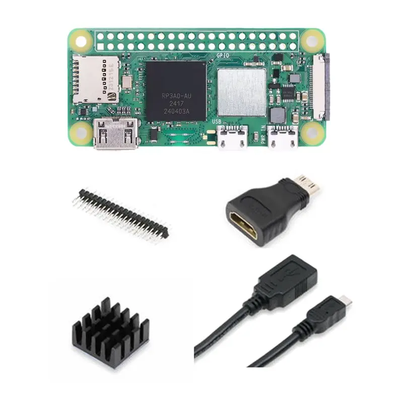 N93RNEW -Compatible USB Adapter With Heatsink Header For Raspberry Pi Zero 2 W Basic Kit Essential Accessories Set