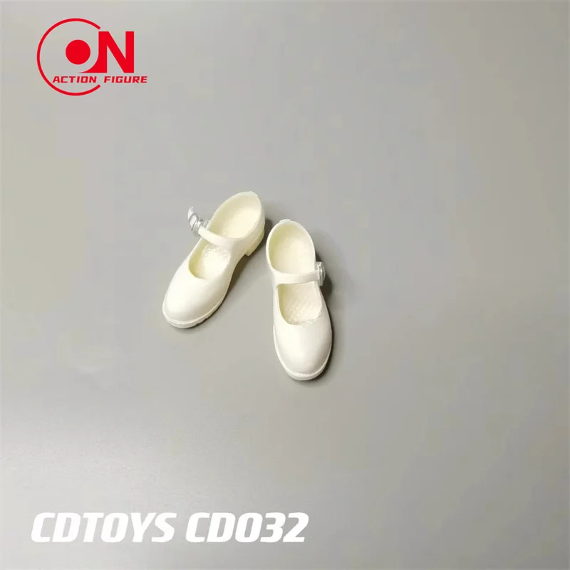 재고 cdtoys cd032 1/6 여고생 가죽 신발 플랫 슈즈 모델 의류 액세서리, 12 인치 여성 군인 액션 바디 인형