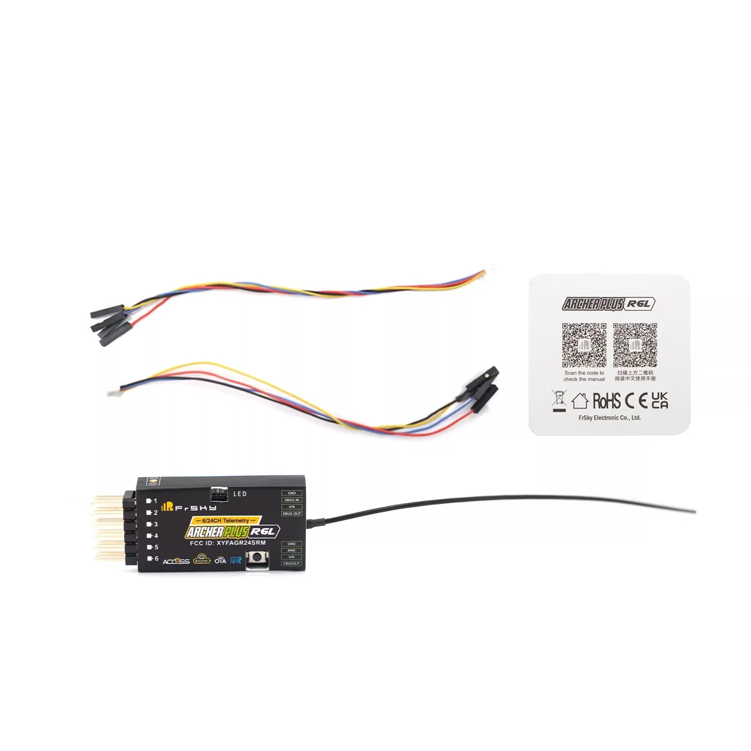 

FRSKY ARCHER PLUS AP R6L / AP SR6L OTA ACCESS & ACCST D16 6/24 channels Remote Control Receiver SBUS In/Out, S.Port/FBUS