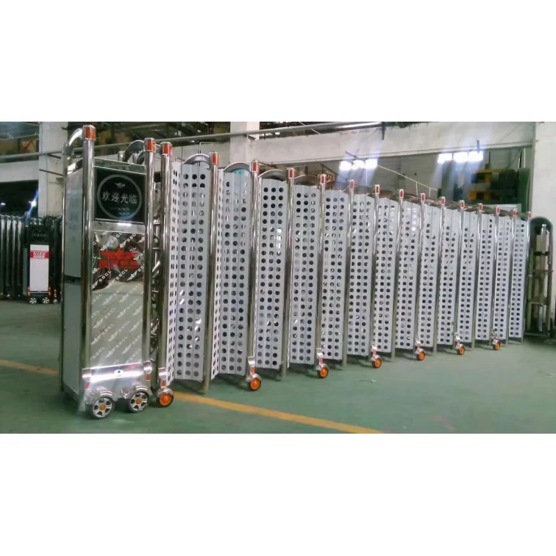 custom.Modern Automatic Retractable Fence Gate School Industrial Apartment Courtyard Warehouse Hotel Hospital