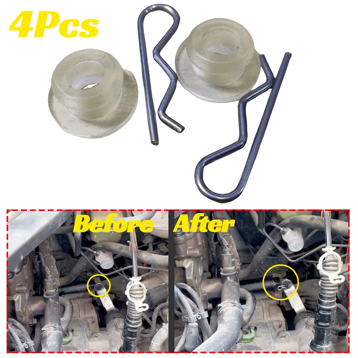 

2Set For VW Golf MK1 MK2 MK3 Variant Gear Shift Lever Bushing Linkage bearing bush Securing Spring Gearbox Shifter Rod Selector