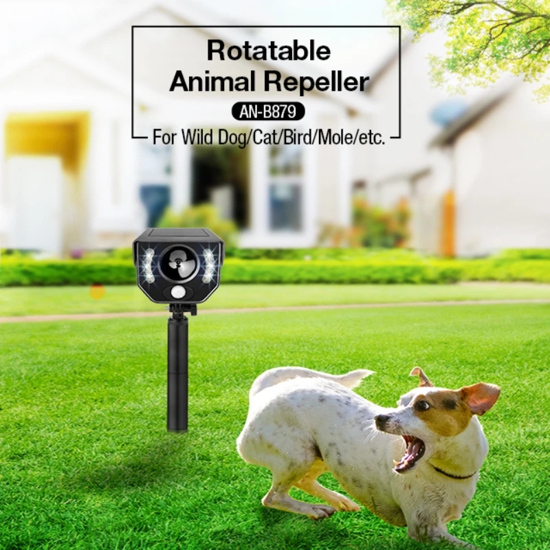 

Wholesales Sample Available Outdoor Waterproof Soler Rechargeable Battery Powered Animal Control Dog Bird Pigeon Cat Repellent