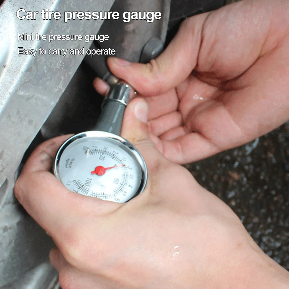 Car Tire Pressure Gauge Compact High Precision Motorcycle Tire Pressure Gauge Tire Measurement Tool for Automobile Motor Vehicle