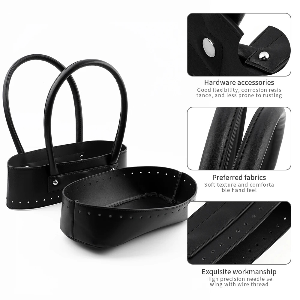 New Handmade Solid Color Handle PU Bag Accessories Set Handbag Band Handle Gift Box Handle Band for Handbag Replacement Handles