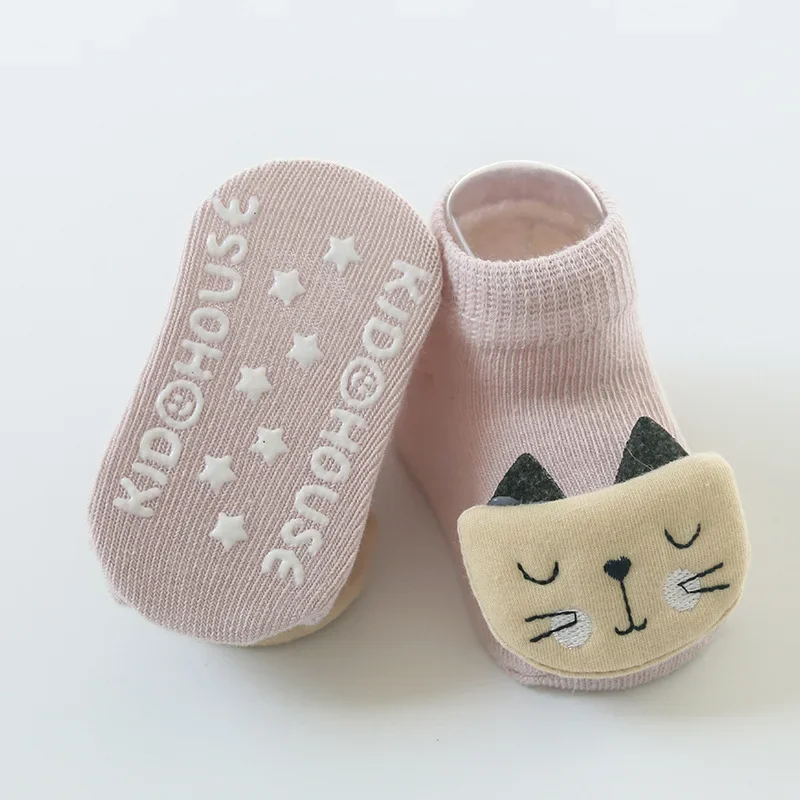 Chaussettes d'NikAntidérapantes en Coton pour Enfant de 0 à 3 Ans, Chaussures d'Été et d'Automne pour Nouveau-né