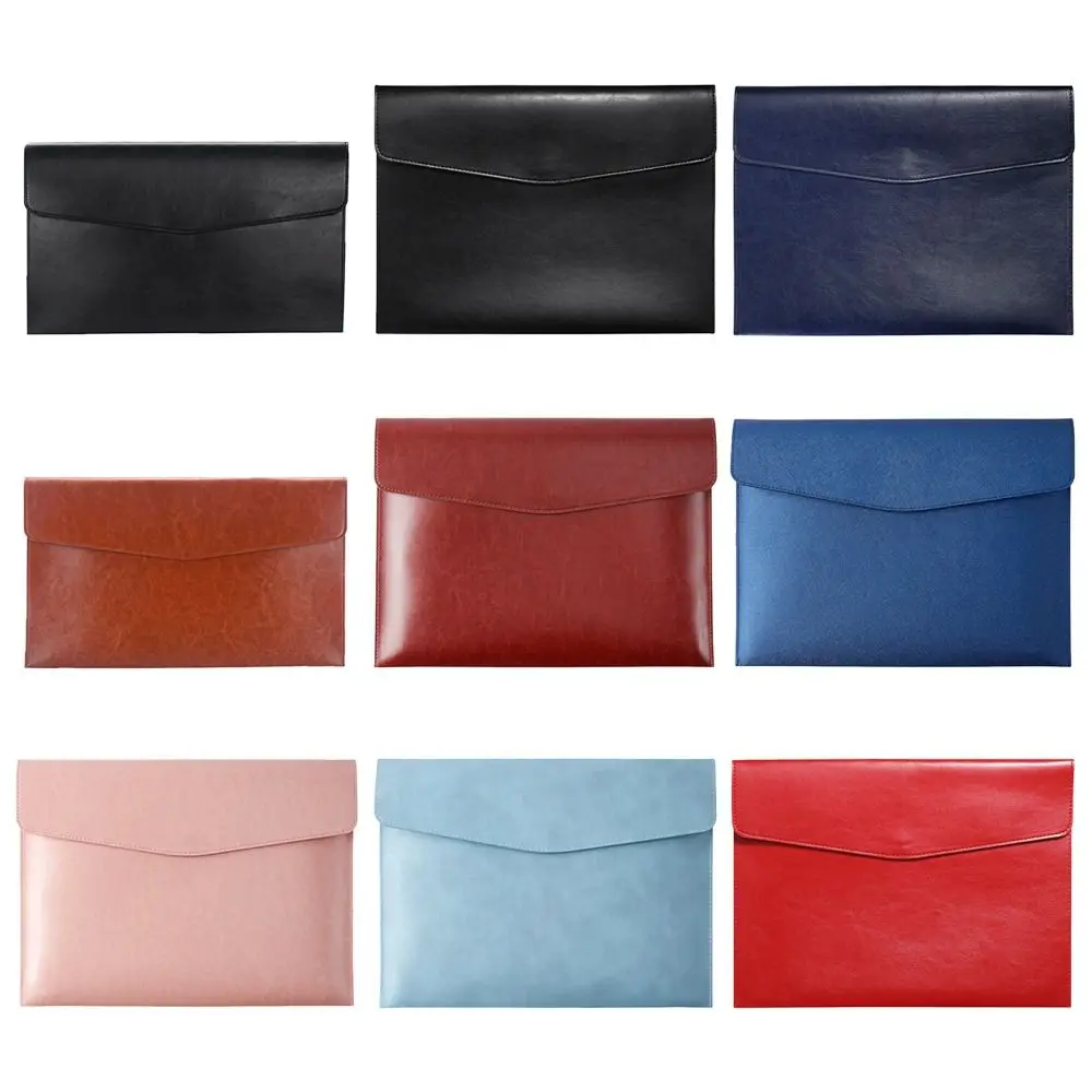 Capacity Document Organiser Stationery Dustproof School Office Supplies Document Bag Briefcase Leather File Folder File Bag