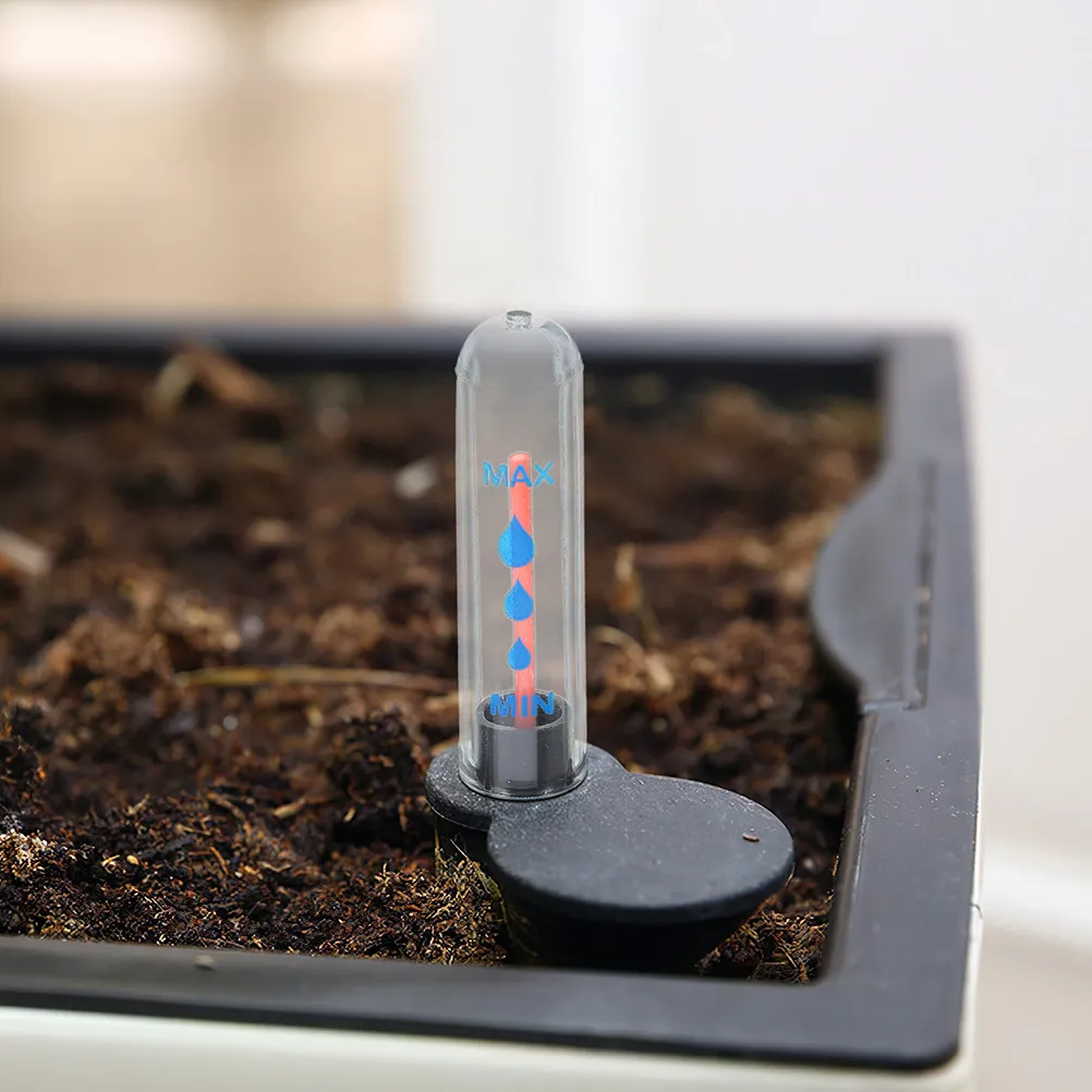 2Pcs Potted Plants Water Indicator Soil Moisture Level Gauge for Indoor Plants Water Shortage Alert Visual Scale PP Material