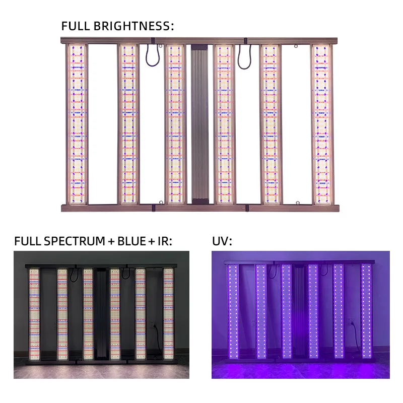 مصباح نمو النبات عالي الكفاءة كامل الطيف، مصباح إضاءة تكميلي للنباتات فوق البنفسجية باللون الأحمر والأزرق والأبيض #4