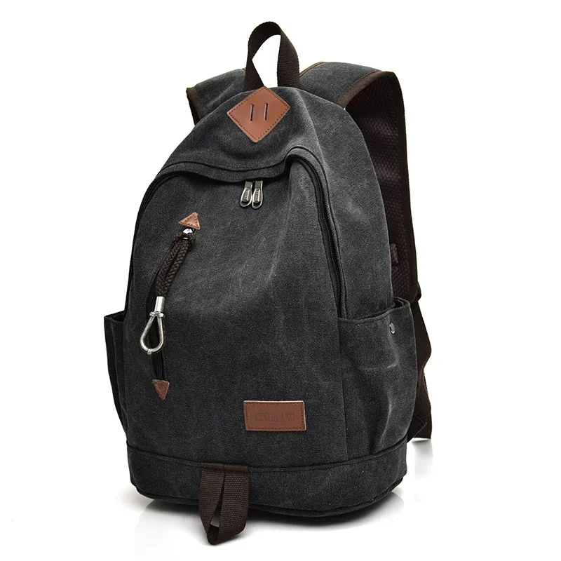 New Fashion Men Canvas Backpacks Large School Bags for Teenagers Boys Girls Travel Laptop Backbag Mochila Rucksack High Quality