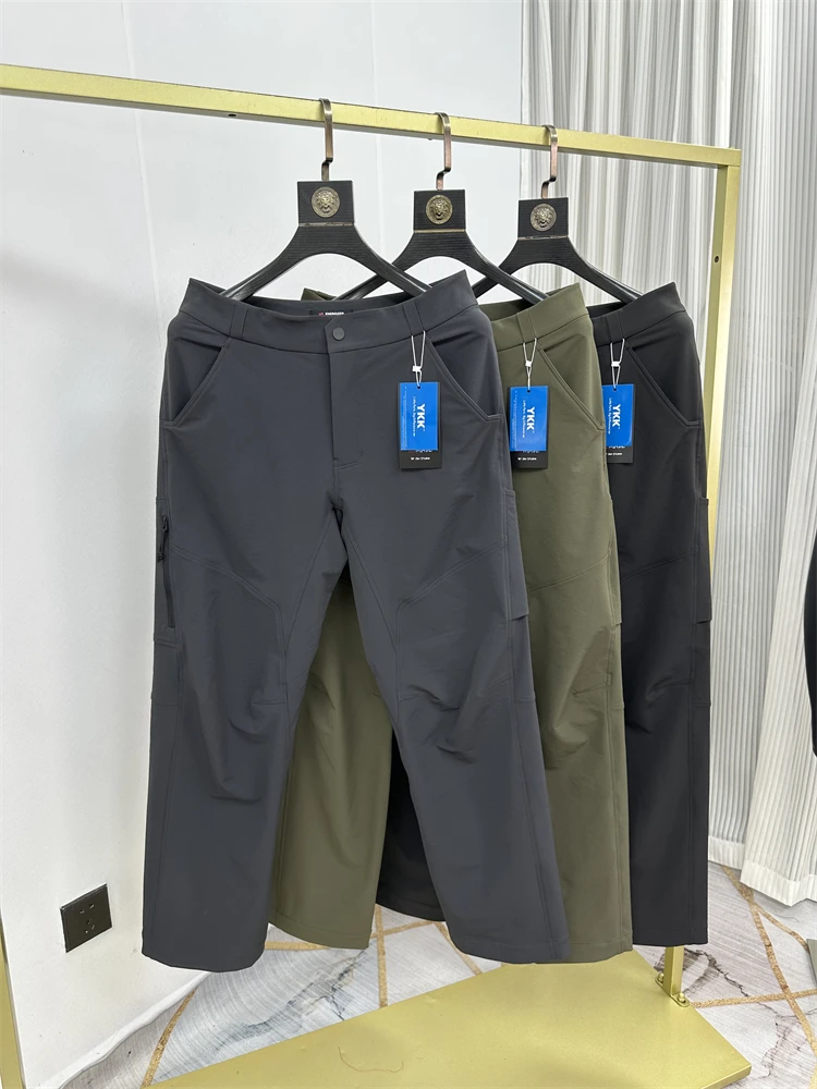 

Outdoor Men's Windproof Waterproof Work Trousers Casual Straight Leg Long Pants Functional Series Comfortable Polyester Fabric