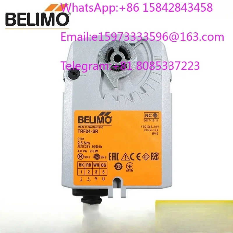TRF24-SR Ball Valve Actuator Spring Return 2.5Nm AC24V DC24V Modulating Rotary Actuator Fail-safe MP Bus Normally Closed