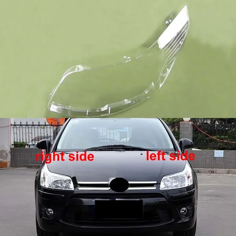 

For Citroen C-Quatre Sedan 2008 2009 2010 2011 Transparent Lampshade Headlight Lamps Cover Headlamp Shell Lens Plexiglass