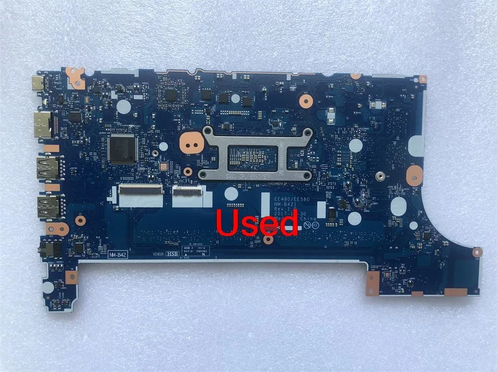 Used for Lenovo ThinkPad E480 E580 Laptop Motherboard ADM RX550 2GB CPU I5-8250U FRU 01LW198 01LW197 01LW196 01LW917 01LW918 view 3