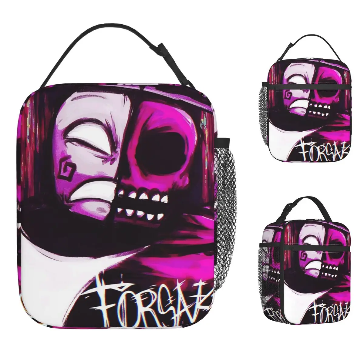 

Сумка для обеда с логотипом Noli Forsaken, эстетическая коробка для завтрака для женщин, офисная изолированная сумка-холодильник, водонепроницаемая дизайнерская сумка-тоут для еды