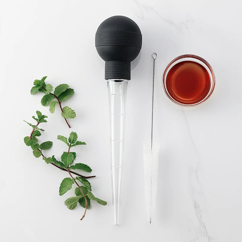 Turkey Oil Dropper Cooking Turkey Chicken Oil Dropper BBQ Food Flavour Baster Syringe Tube Pump Pipe Kitchen Tools