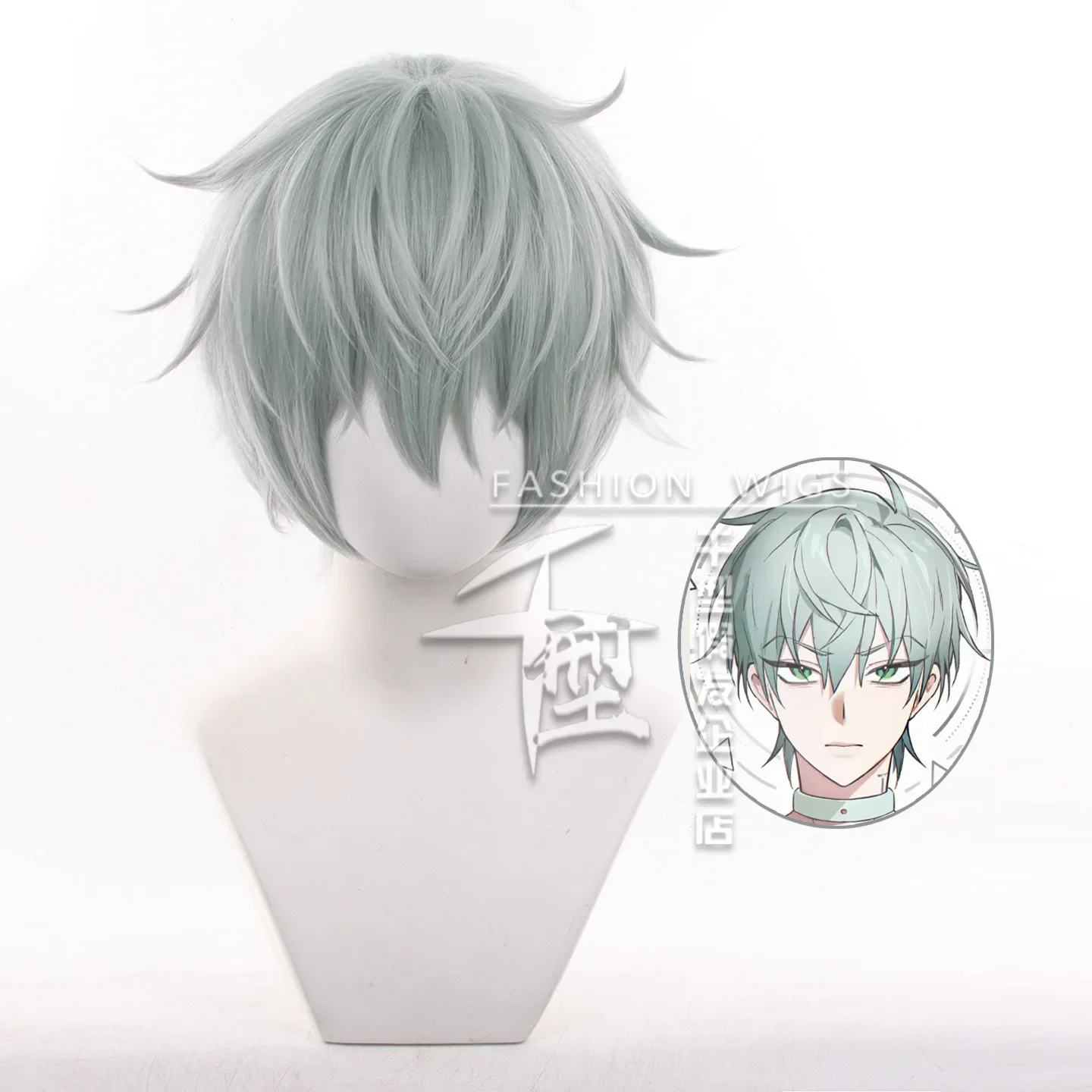 

TILL Cosplay Wig Anime Alien Stage 30cm Short Synthetic Hair For Adult Comic-con Stage Performance Wig Party Costume Accessories