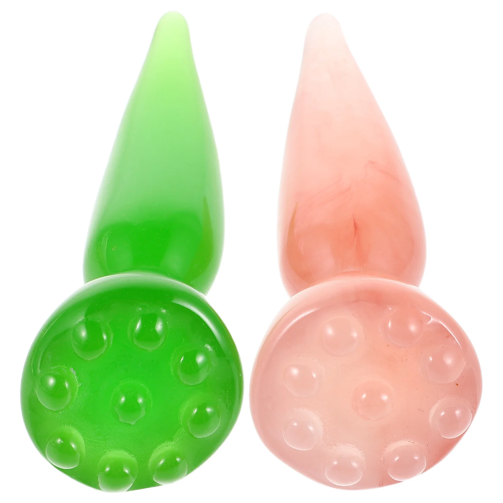 

2Pcs Facial Gua Sha Massage Tools Lotus Design Eye Massage Stick Face Massager Full Body Relaxation Portable Gua Sha Rod