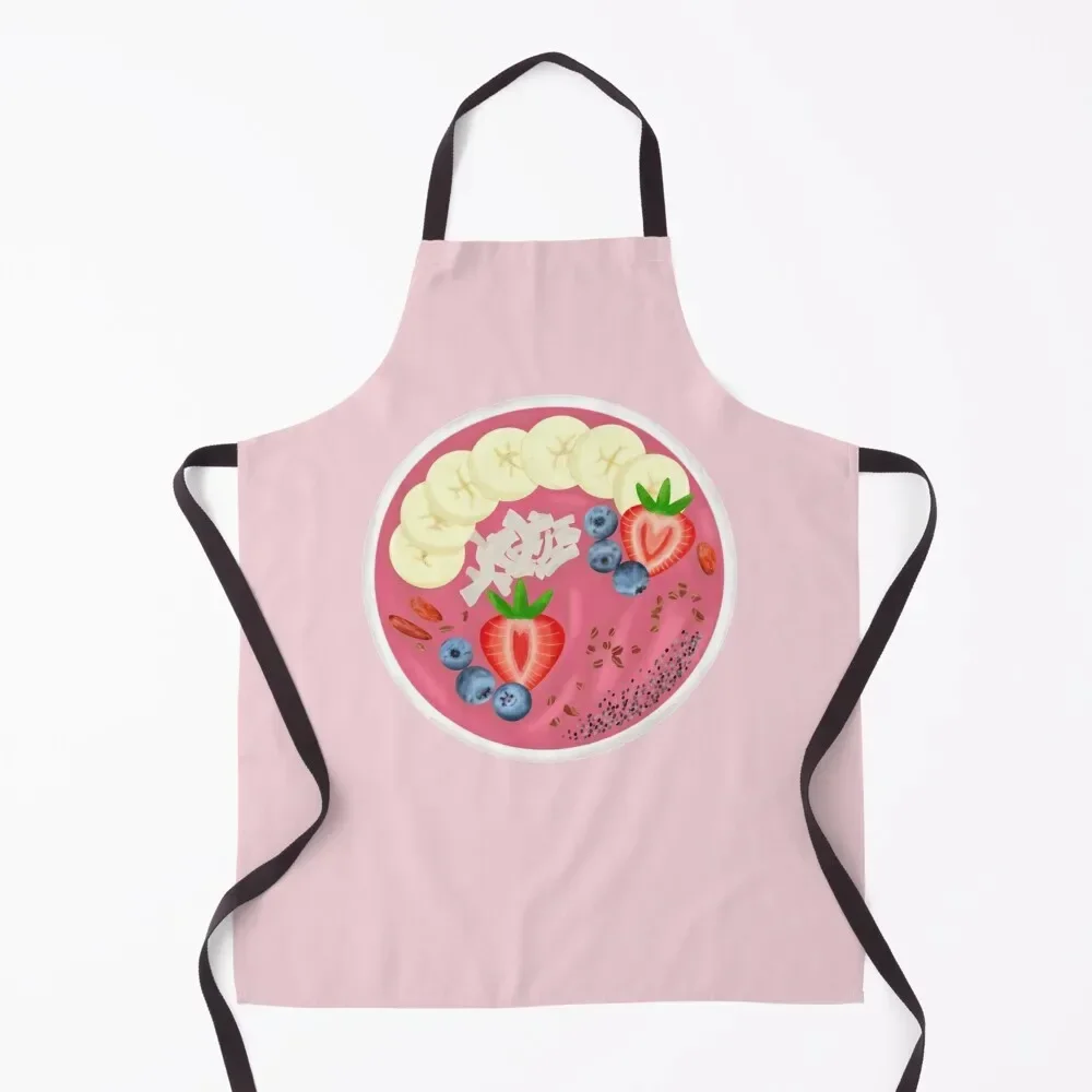 

Strawberry Smoothie and Fruit Bowl Apron nail tech supplies Hairdressing Hairdresser Accessories Kitchen New 2022 Year Apron