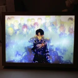 Attack On Titan Anime Surrounding Light Painting Finished Will lamp EREN Frame Painting Set Table Bedroom Bedside Night Light