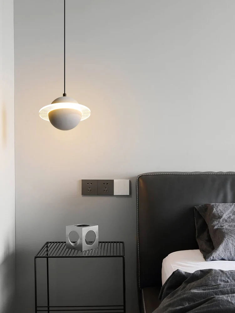 Bedroom Bedside Small Pendant Lights Creative Personality Planet Restaurant Bar Nordic Modern Minimalist Fish Line Coffee Shop H