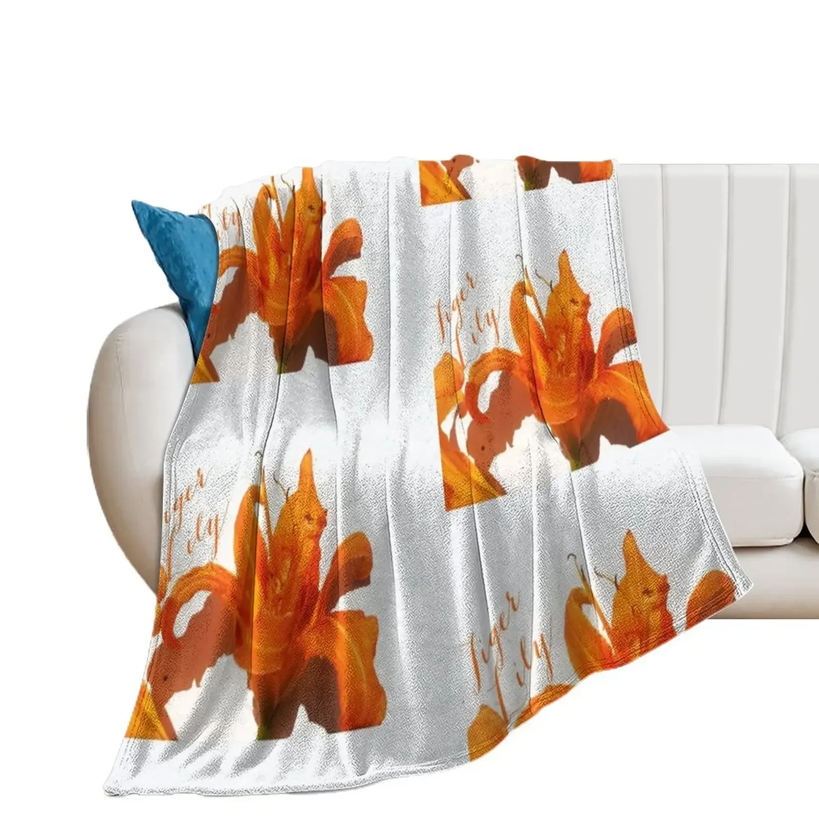 

Tiger Lily. Throw Blanket christmas decoration Blankets For Bed bed plaid Soft Big Blankets