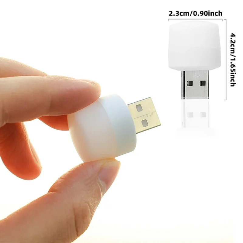 50/1 шт., USB-лампа для чтения, с зарядкой от внешнего аккумулятора