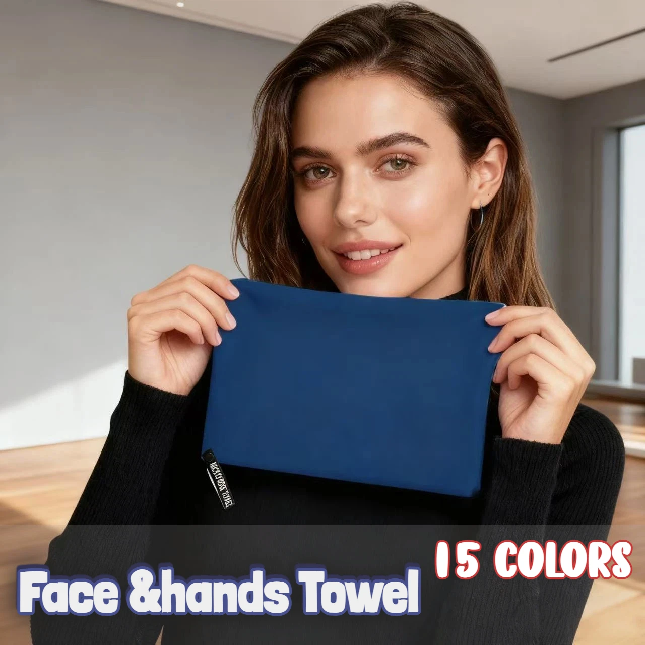 1 PCS 38x38cm Small Microfiber Towel  High Absorbency Quick-Dry Lightweight Perfect for Travel Hand Wiping Face Patting Daily