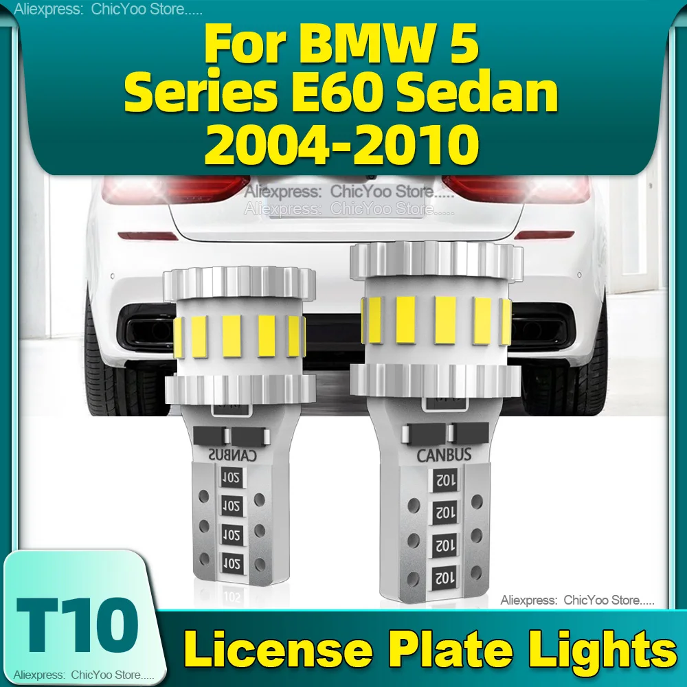 

Car LED Bulb T10 W5W Signal Light Canbus 6000K License Plate Lights For BMW 5 Series E60 Sedan 2004 2005 2006 2007 2008 20092010