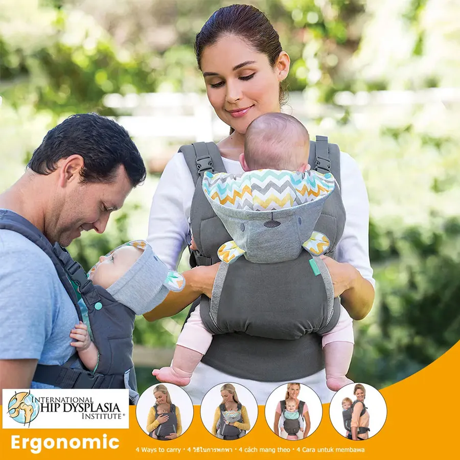 Front Hugging Baby Carrier Portable Children's Backpack Thickened Multifunctional Hoodie Kangaroo Style Baby Carrier