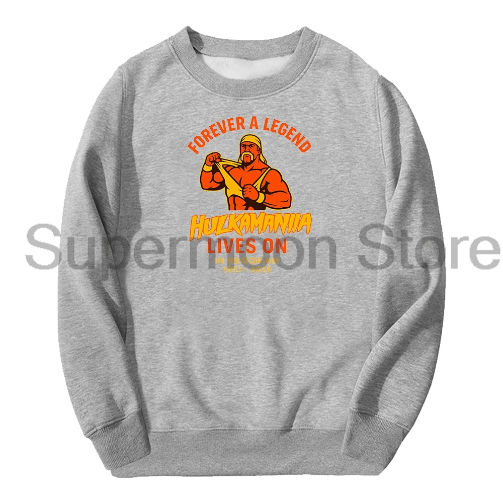 

Hulk Hogan Hulkamania Forever 1953-2025 Memoriam Crewneck Long Sleeve Streetwear Women Men Pullover Sweatshirt