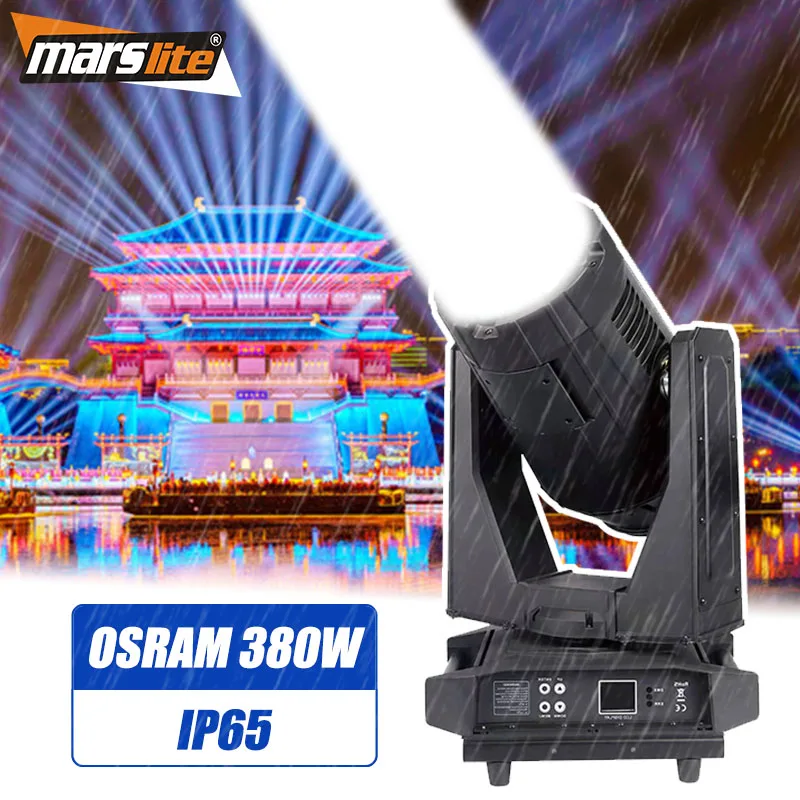 

Marslite 380w Beam Waterproof Moving Head Light Stage Light Outdoor IP65 380w Sky Beam Moving Head Light